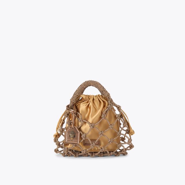 carvela by kurt geiger SM MACRAME CRYSTAL BAG Bronze Grab Bag by KURT GEIGER LONDON