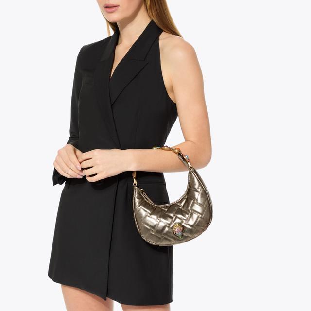 Carvela By Kurt Geiger SM OCTAVIA MOONBAG Small Bronze Half Moon Bag By KURT GEIGER LONDON