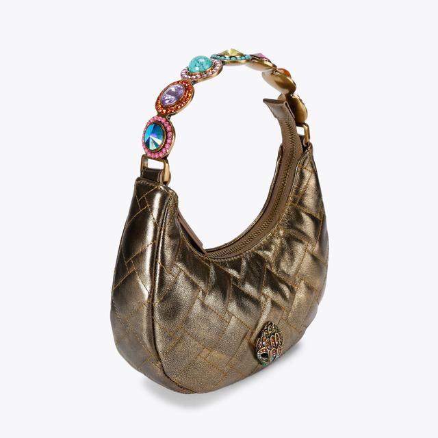 Carvela By Kurt Geiger SM OCTAVIA MOONBAG Small Bronze Half Moon Bag By KURT GEIGER LONDON