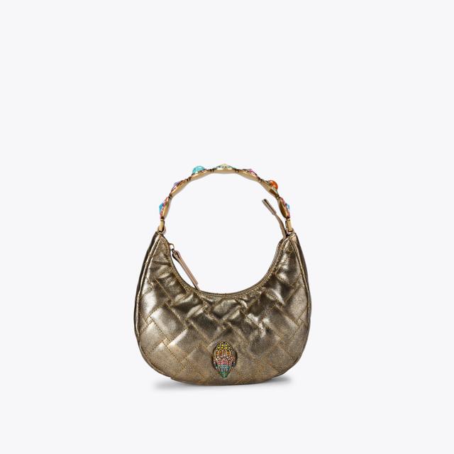 carvela by kurt geiger SM OCTAVIA MOONBAG Small Bronze Half Moon Bag by KURT GEIGER LONDON