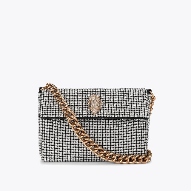 carvela by kurt geiger SM PARTY SHOULDER BAG Silver Shoulder Crystal Bag by KURT GEIGER LONDON