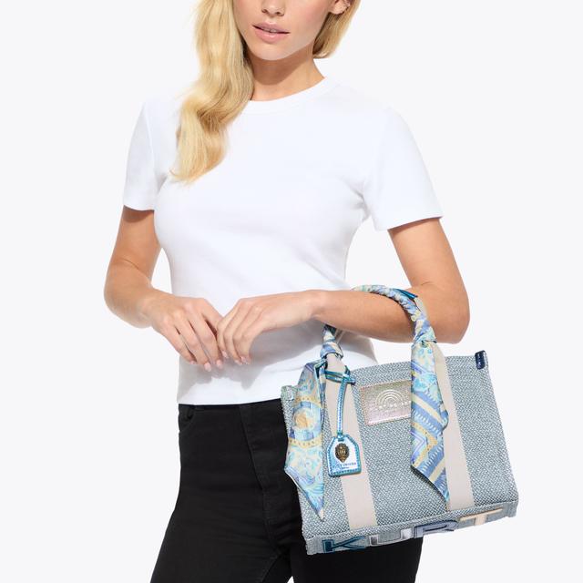 Carvela By Kurt Geiger SMALL SOUTHBANK TOTE Blue Small Tote Bag By KURT GEIGER LONDON
