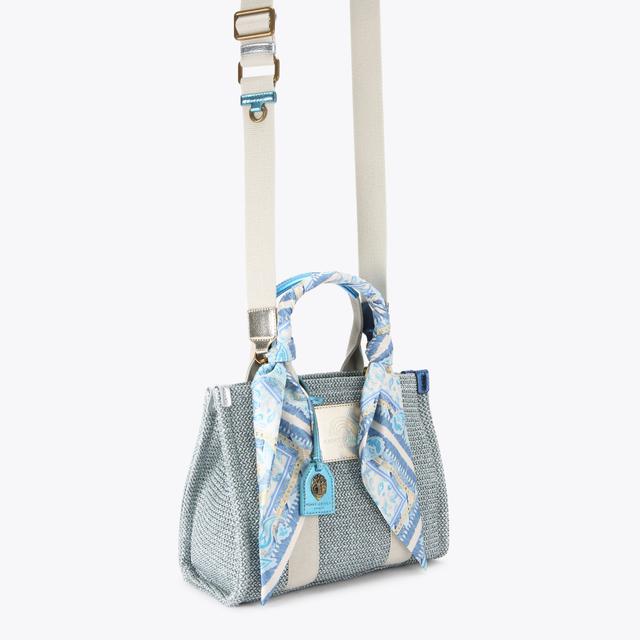 Carvela By Kurt Geiger SMALL SOUTHBANK TOTE Blue Small Tote Bag By KURT GEIGER LONDON