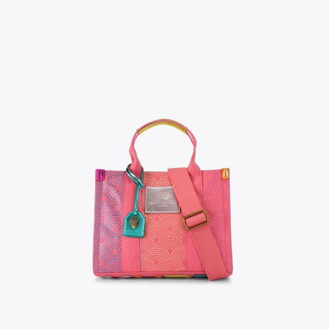 carvela by kurt geiger SMALL SOUTHBANK TOTE Pink Rainbow Printed Small Tote Bag by KURT GEIGER LONDON