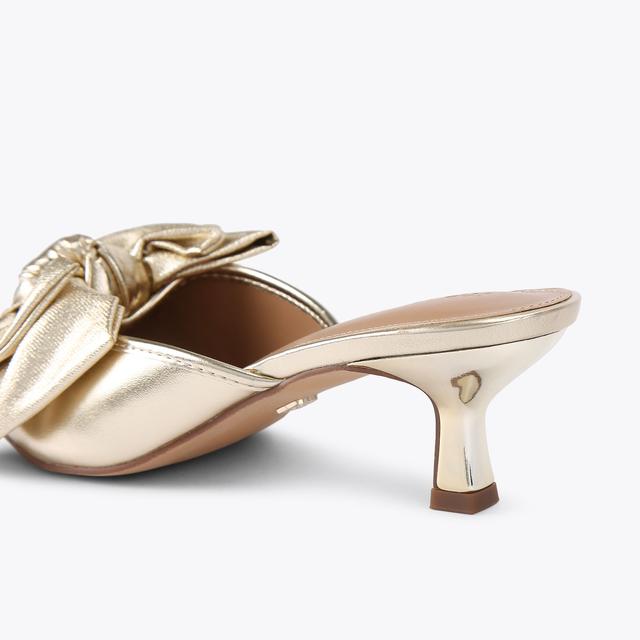 Carvela By Kurt Geiger SOPHIA Gold Synthetic Mule Heel By KG KURT GEIGER