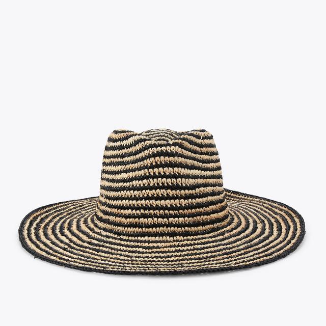 carvela by kurt geiger SORRENTO RAFFIA HAT Beige And Black Raffia Hat by CARVELA