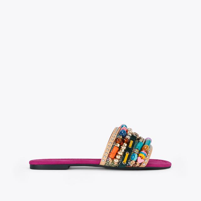 carvela by kurt geiger SOUTHBANK BEADED FLAT Beaded Flat Sandal by KURT GEIGER LONDON