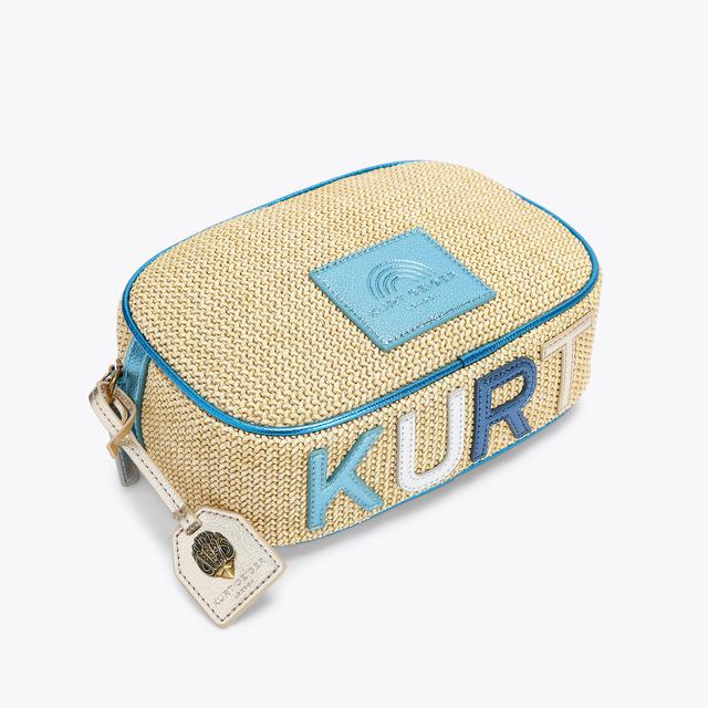 Carvela By Kurt Geiger SOUTHBANK CAMERA BAG KURT Natural Woven Camera Bag By KURT GEIGER LONDON