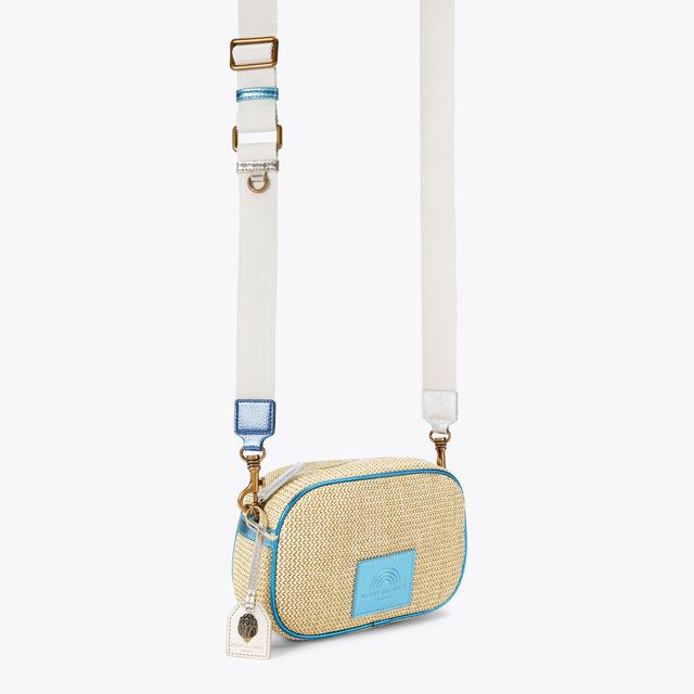 Carvela By Kurt Geiger SOUTHBANK CAMERA BAG KURT Natural Woven Camera Bag By KURT GEIGER LONDON
