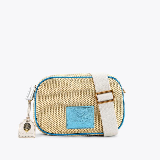 carvela by kurt geiger SOUTHBANK CAMERA BAG KURT Natural Woven Camera Bag by KURT GEIGER LONDON