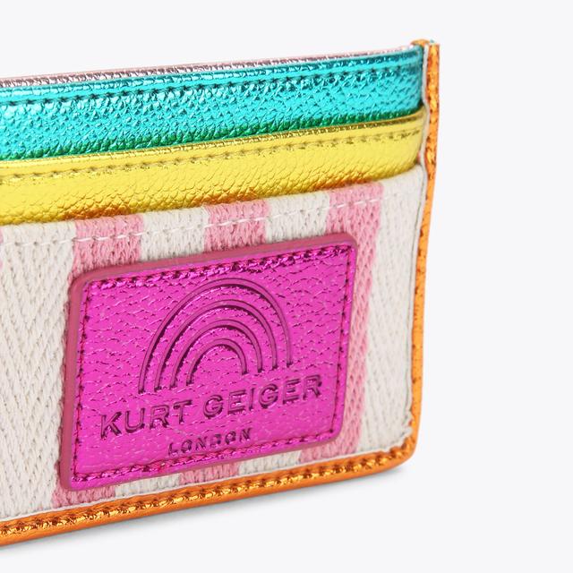 Carvela By Kurt Geiger SOUTHBANK CARD HOLDER Pink White Card Holder By KURT GEIGER LONDON