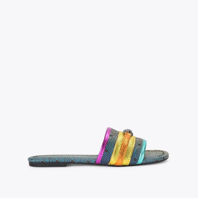 carvela by kurt geiger SOUTHBANK FLAT SANDAL Black Rainbow Sandals by KURT GEIGER LONDON