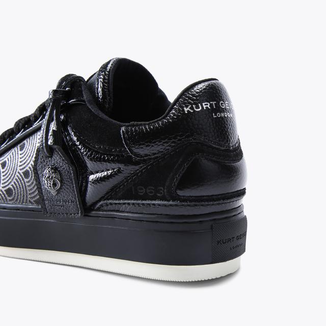 Carvela By Kurt Geiger SOUTHBANK TAG Black Fabric Sneaker By KURT GEIGER LONDON