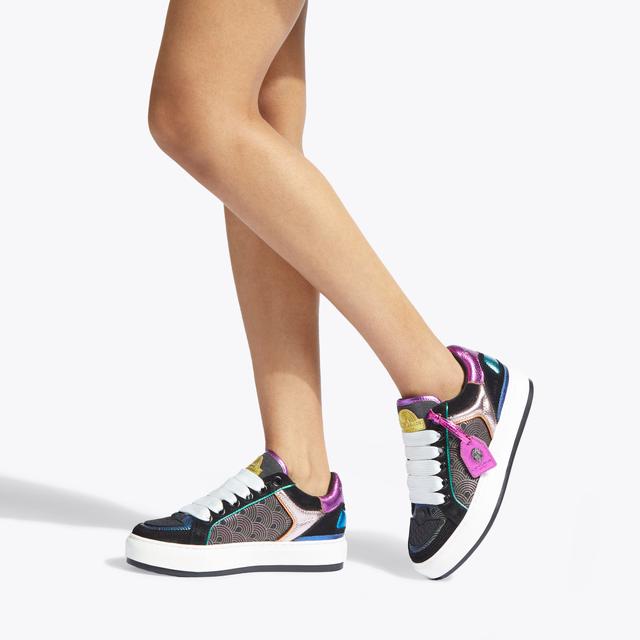 Carvela By Kurt Geiger SOUTHBANK TAG Black Rainbow Trainer By KURT GEIGER LONDON
