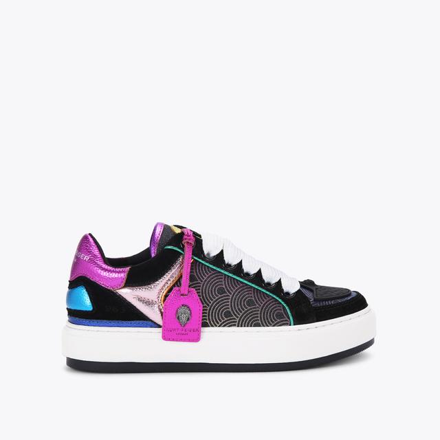 carvela by kurt geiger SOUTHBANK TAG Black Rainbow Trainer by KURT GEIGER LONDON