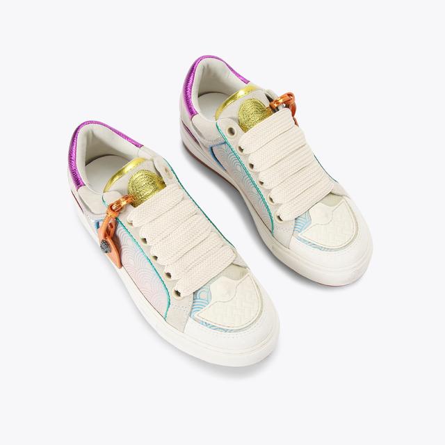 Carvela By Kurt Geiger SOUTHBANK TAG Cream Lace Up Sneaker By KURT GEIGER LONDON