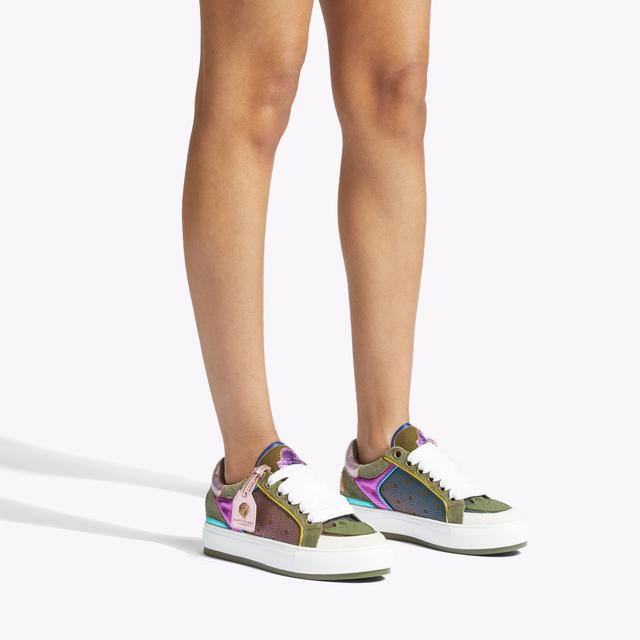 Carvela By Kurt Geiger SOUTHBANK TAG Olive Green Sneakers By KURT GEIGER LONDON