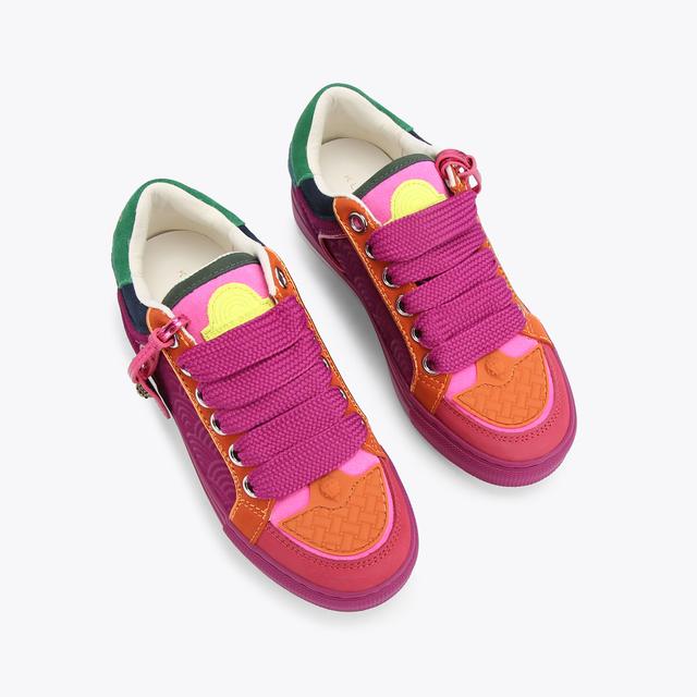 Carvela By Kurt Geiger SOUTHBANK TAG Purple Rainbow Sneakers By KURT GEIGER LONDON