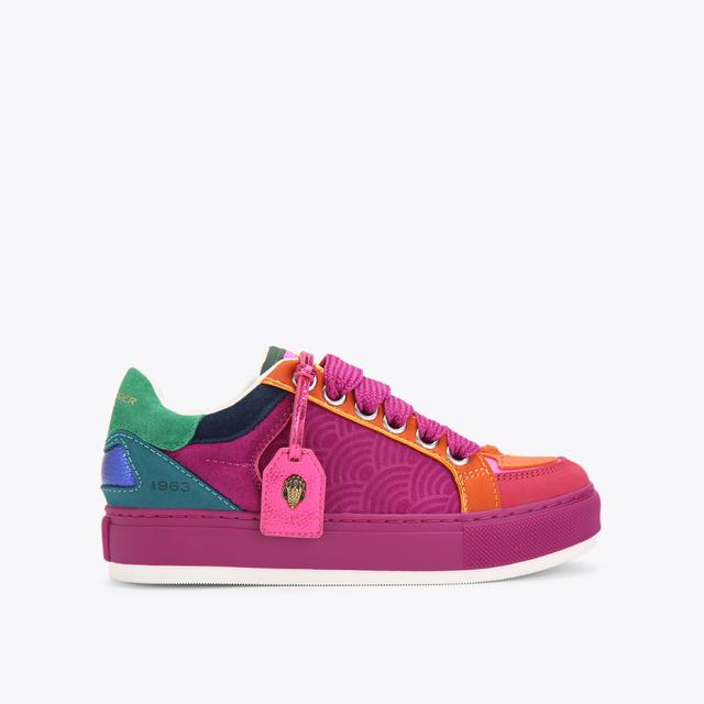 carvela by kurt geiger SOUTHBANK TAG Purple Rainbow Sneakers by KURT GEIGER LONDON