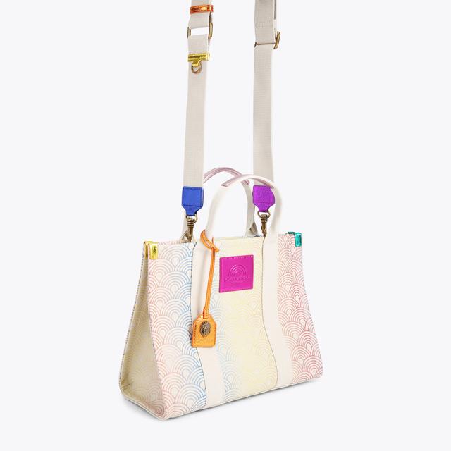Carvela By Kurt Geiger SOUTHBANK TOTE Naturel Rainbow Ombre Cross Body Tote By KURT GEIGER LONDON