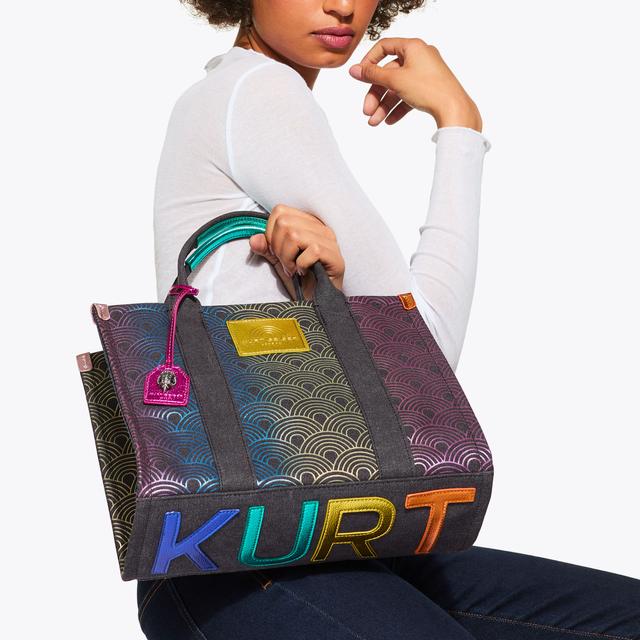 Carvela By Kurt Geiger SOUTHBANK TOTE Rainbow Ombre Cross Body Bag By KURT GEIGER LONDON