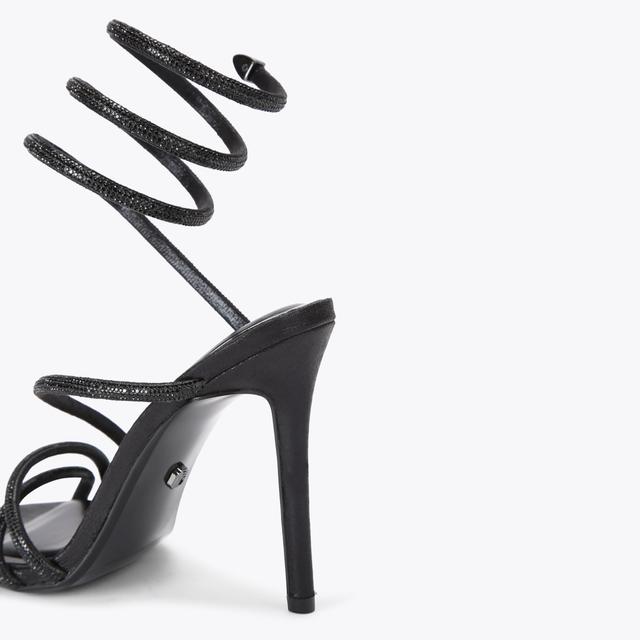 Carvela By Kurt Geiger SPIRAL 105 Black Crystal High Heels By CARVELA