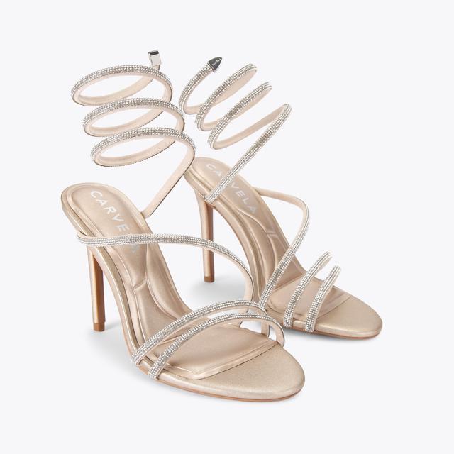 Carvela By Kurt Geiger SPIRAL 105 Champagne Spiral Heel By CARVELA