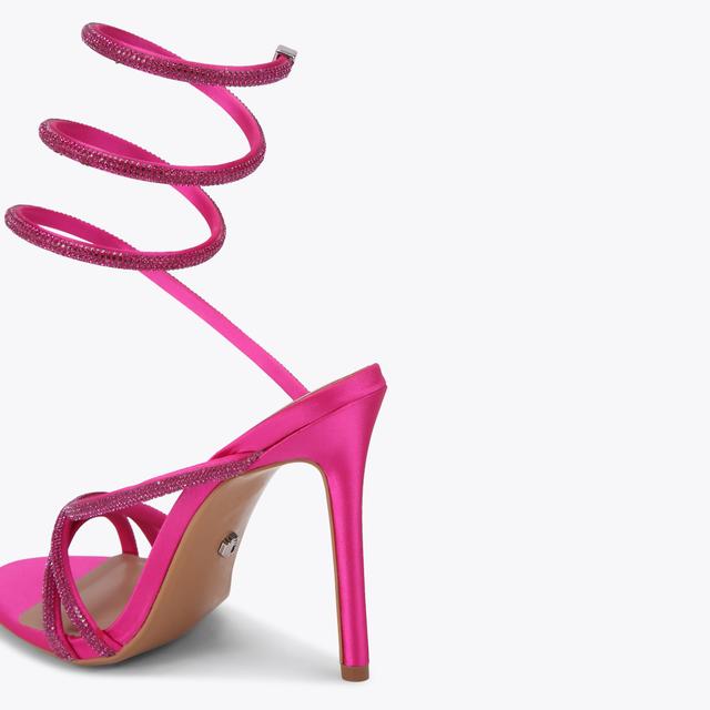 Carvela By Kurt Geiger SPIRAL 105 Fuchsia Crystal Heel By CARVELA