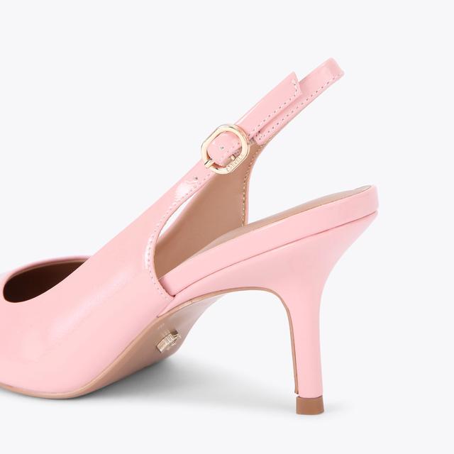 Carvela By Kurt Geiger SPIRIT SLING Beige Patent Court Slingback Heel By CARVELA