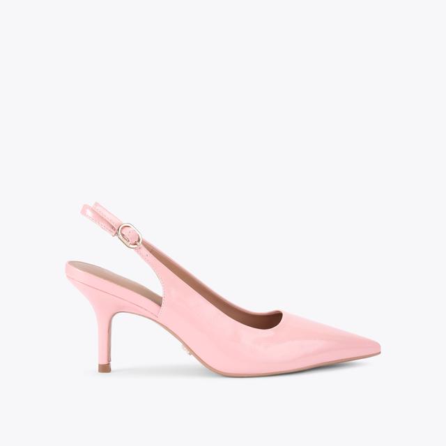 carvela by kurt geiger SPIRIT SLING Beige Patent Court Slingback Heel by CARVELA