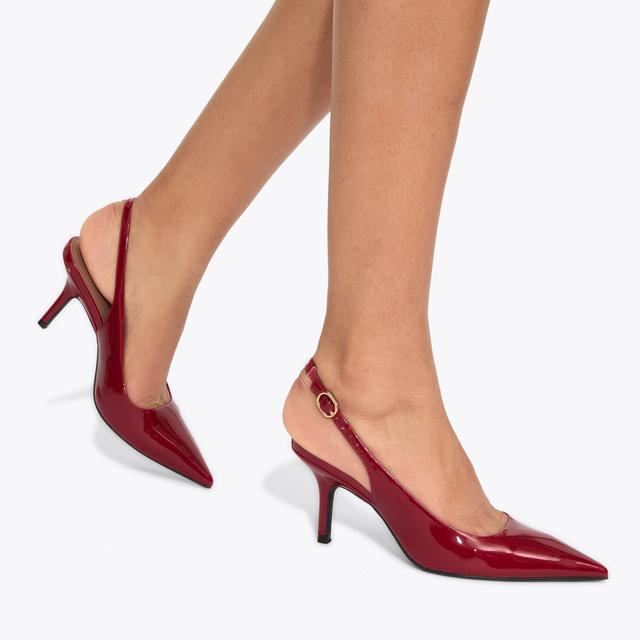Carvela By Kurt Geiger SPIRIT SLING Red Patent Heel By CARVELA