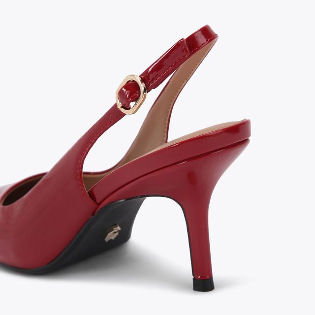 Carvela By Kurt Geiger SPIRIT SLING Red Patent Heel By CARVELA