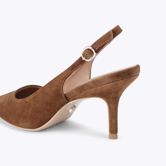 Carvela By Kurt Geiger SPIRITED Brown Suede Slingback Heel By CARVELA