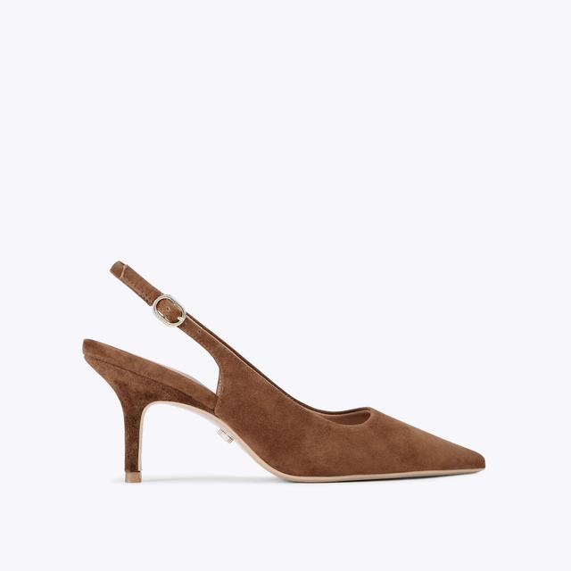 carvela by kurt geiger SPIRITED Brown Suede Slingback Heel by CARVELA