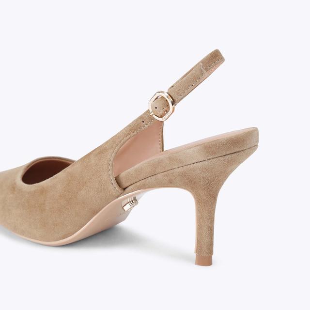 Carvela By Kurt Geiger SPIRITED Taupe Suede Slingback Heel By CARVELA