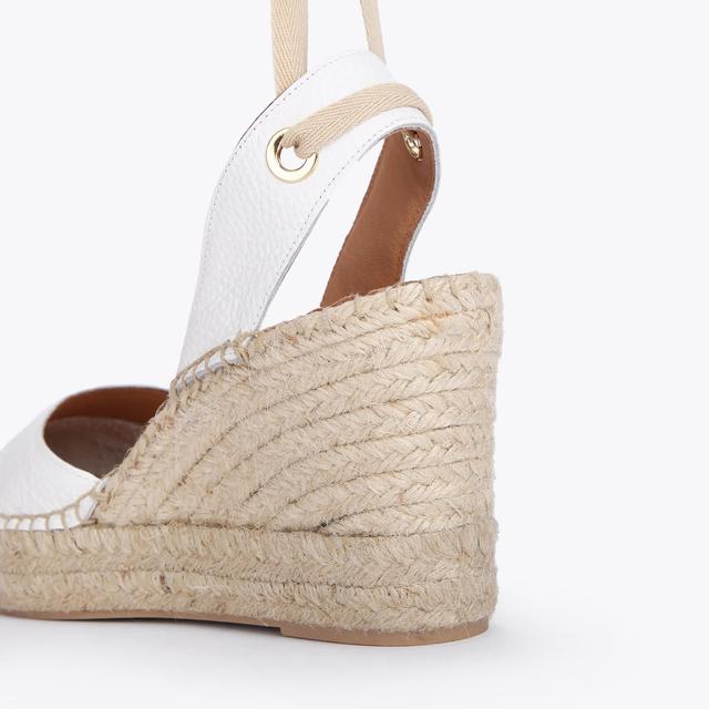 Carvela By Kurt Geiger SPRITZ TIE White Rope Detail Sandals By CARVELA COMFORT