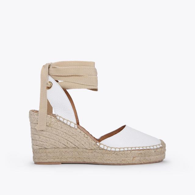carvela by kurt geiger SPRITZ TIE White Rope Detail Sandals by CARVELA COMFORT