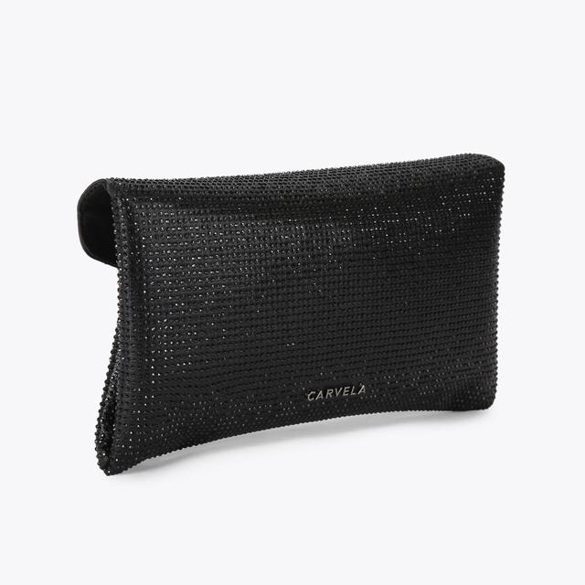 Carvela By Kurt Geiger STARGAZE CLUTCH Black Crystal Clutch Bag By CARVELA