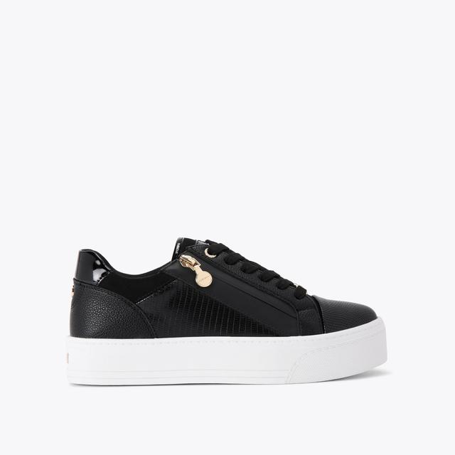 carvela by kurt geiger STATEMENT ZIP Black Lizard Trainer by CARVELA