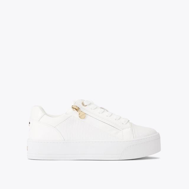 carvela by kurt geiger STATEMENT ZIP White Lizard Trainer by CARVELA