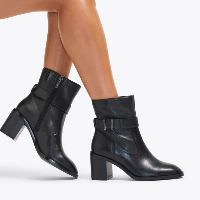Carvela By Kurt Geiger STIRLING ANKLE Black Heeled Ankle Boot By CARVELA
