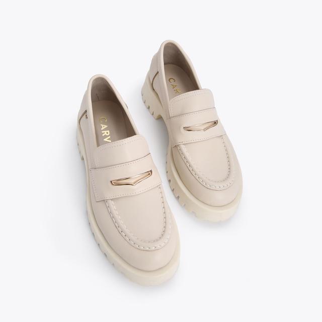 Carvela By Kurt Geiger STOMPER Bone Leather Loafers By CARVELA