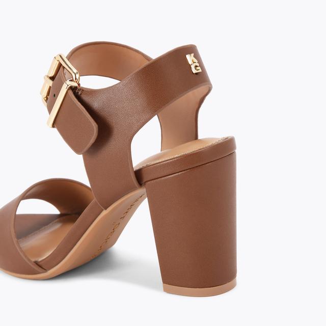 Carvela By Kurt Geiger SUTTON Tan Block Heels By KG KURT GEIGER