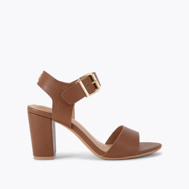 carvela by kurt geiger SUTTON Tan Block Heels by KG KURT GEIGER