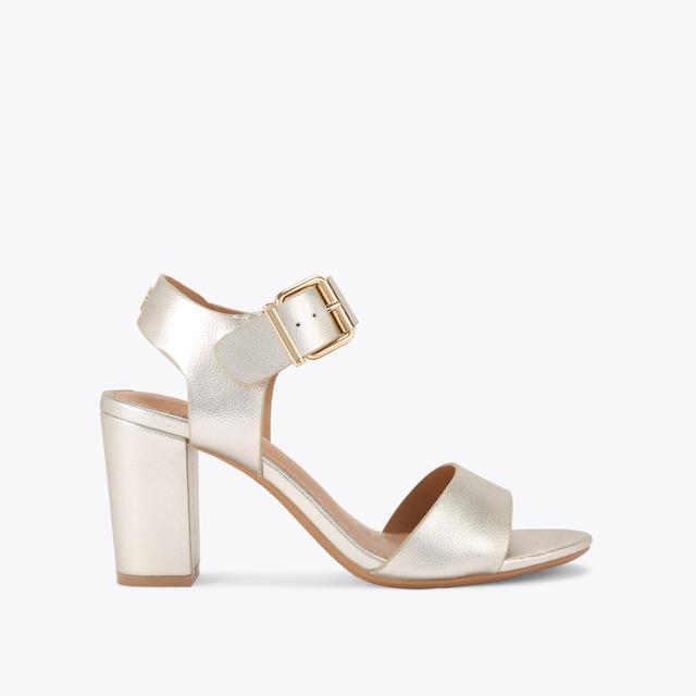 carvela by kurt geiger SUTTON2 Gold Block Heel by KG KURT GEIGER