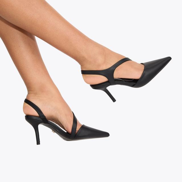Carvela By Kurt Geiger SYMMETRY COURT Black Pointed Heel By CARVELA
