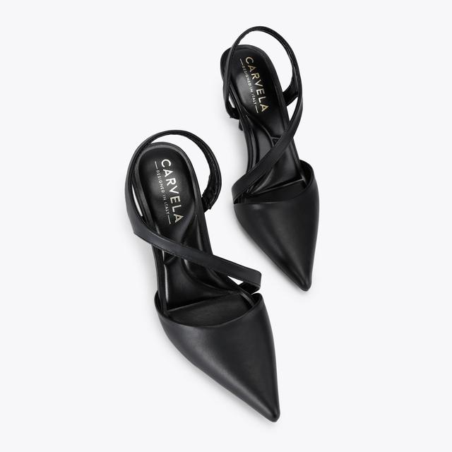 Carvela By Kurt Geiger SYMMETRY COURT Black Pointed Heel By CARVELA