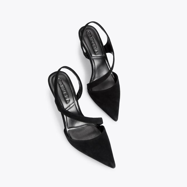 Carvela By Kurt Geiger SYMMETRY COURT Black Suede Heels By CARVELA