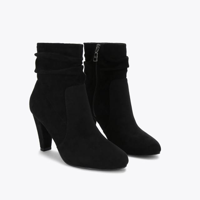 Carvela By Kurt Geiger TAMPA ANKLE Black Microsuede Ankle Boot By CARVELA