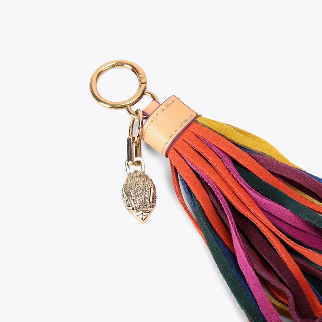 Carvela By Kurt Geiger TASSEL BEADS CHARM Beaded Suede Bag Charm By KURT GEIGER LONDON
